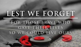 lest we forget