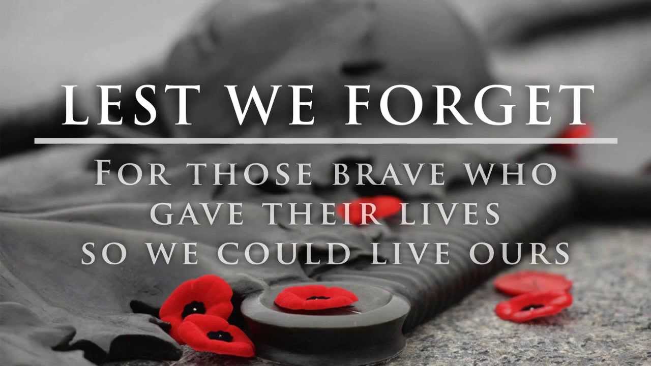 lest we forget